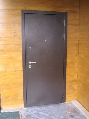 Входная металлическая дверь (вид снаружи)